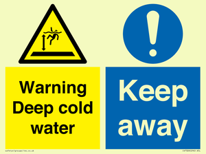 Warning Deep cold water Keep away